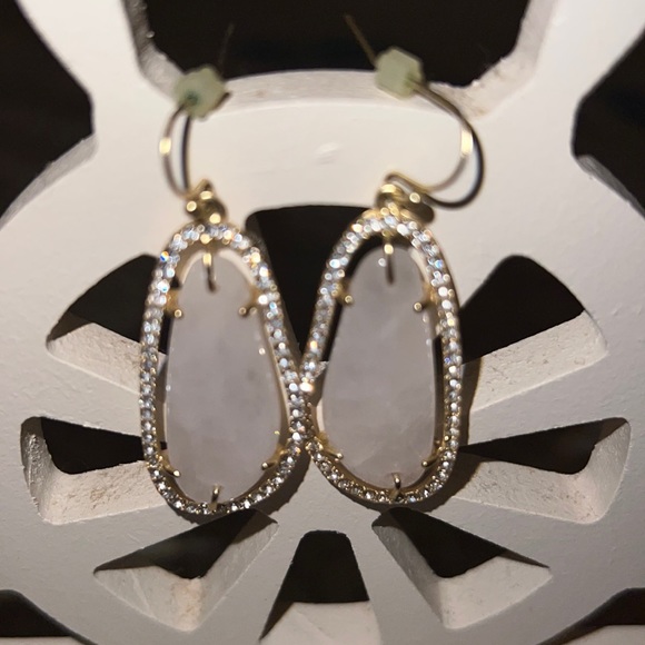 Anthropologie Pink drop earrings for pierced ears - Picture 4 of 4